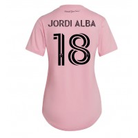 Inter Miami Jordi Alba #18 Domáci Ženy futbalový dres 2023-24 Krátky Rukáv
